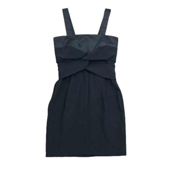 SEE BY CHLOE Black Cocktail Criss Cross Mini Dress Women's Size 6 - Picture 2 of 16